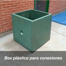 Box plástico para Conexiones caja Box hermética para Conexiones Subterránea Contenedores de Plásticos Box Metálico Box en Concreto Box en Acero inoxidable Box en Fibra de Vidrio Somos Fabricantes de Box plásticos   