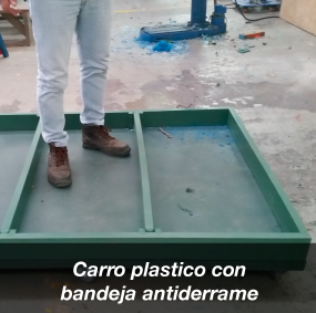 Carro Plastico con Bandeja Antiderrame solución para el Hogar y la industria Carro para Transportar bandejas Carro para Transportar alimentos Carro Plastico Carro Metálico Carro en Hierro fundido Carro Transportador Carro con bandeja Antiderrame Químicos Ácidos Estibas Andiderrame Carro para transportar químicos Carro para Transportar Ácidos   